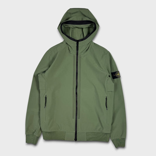 Stone Island Olive Green Soft Shell Jacket M