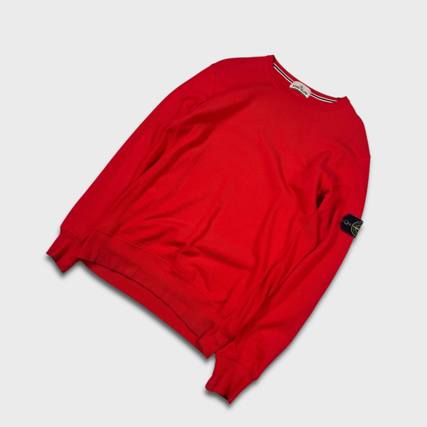 Stone Island Red Crewneck Sweatshirt XL