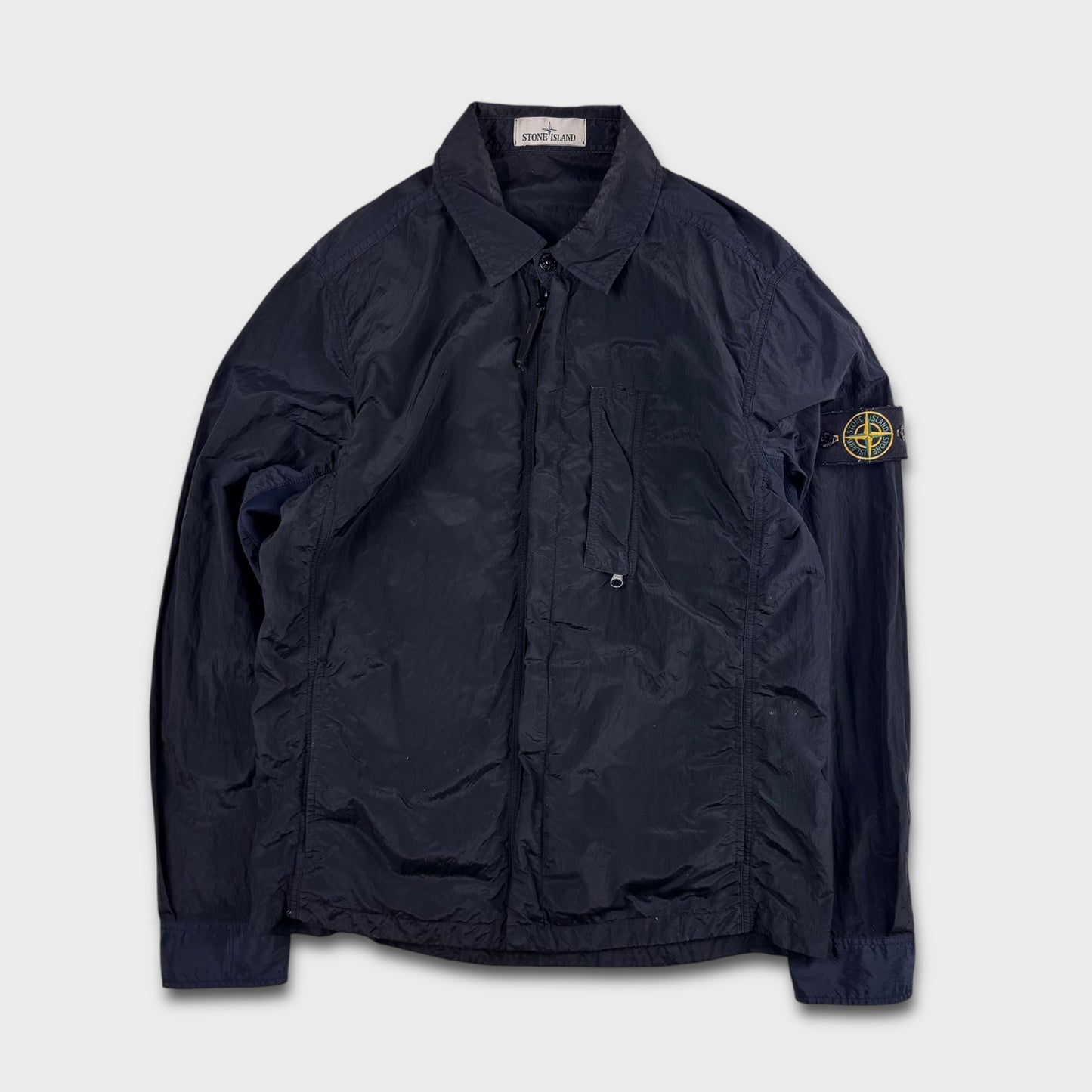 Stone Island Black Nylon Metal Overshirt M