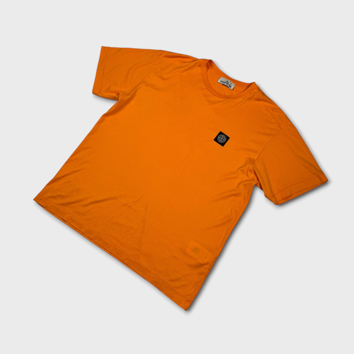Stone Island Orange Compass Logo T-Shirt XL