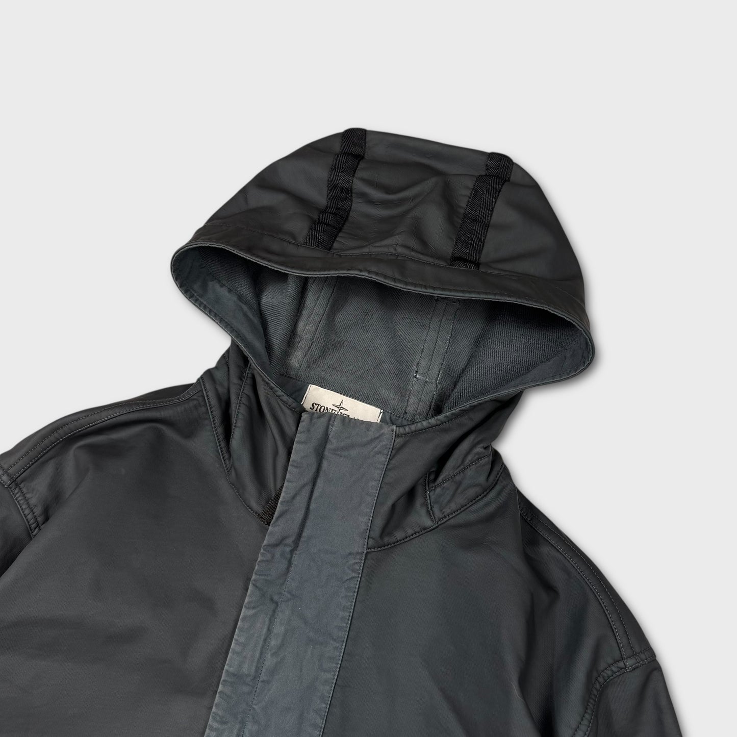 Stone Island Navy Felpa Diagonale Gommata Jacket XL