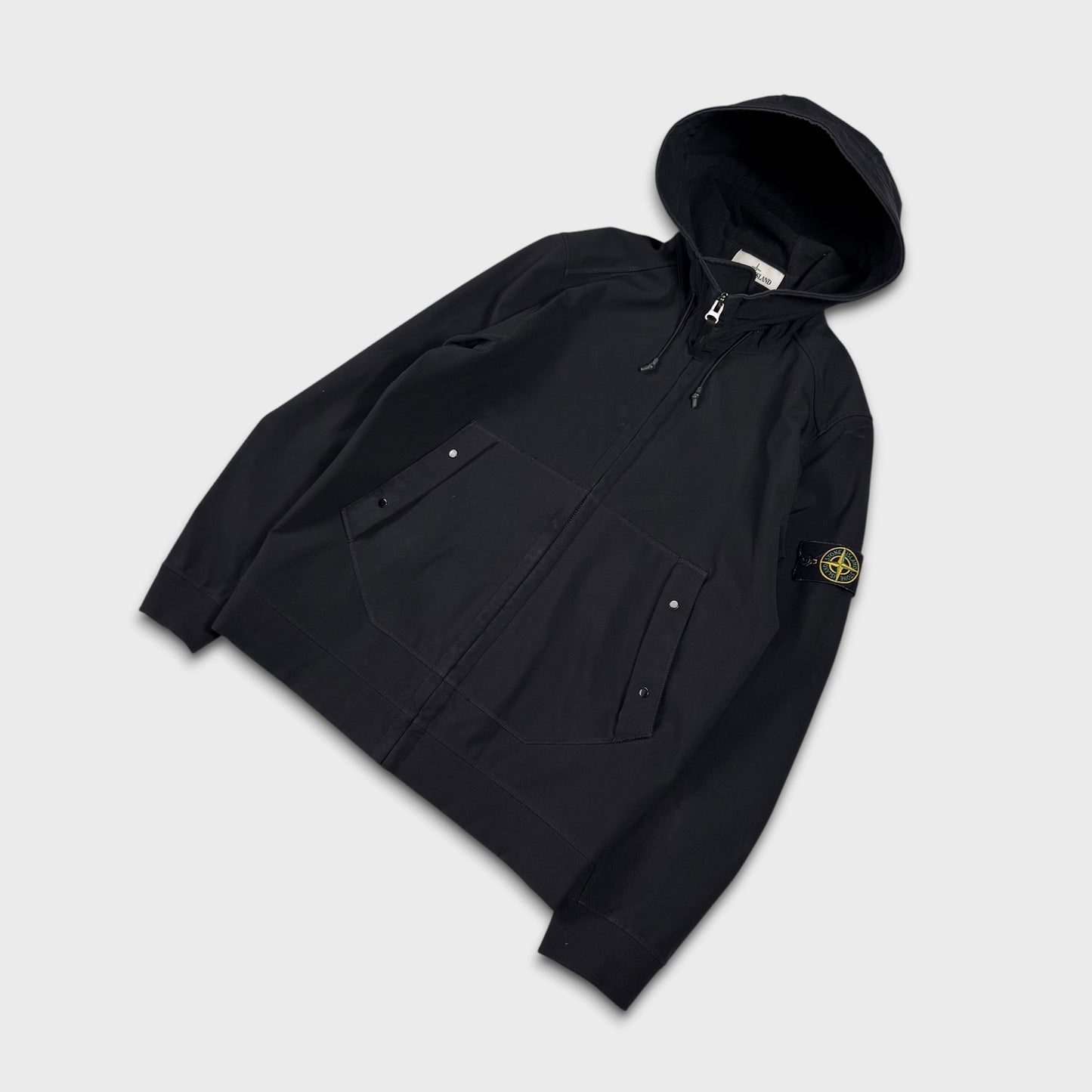 Stone Island Black Soft Shell-R Jacket L