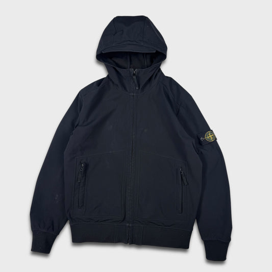 Stone Island Black Soft Shell-R Jacket XL