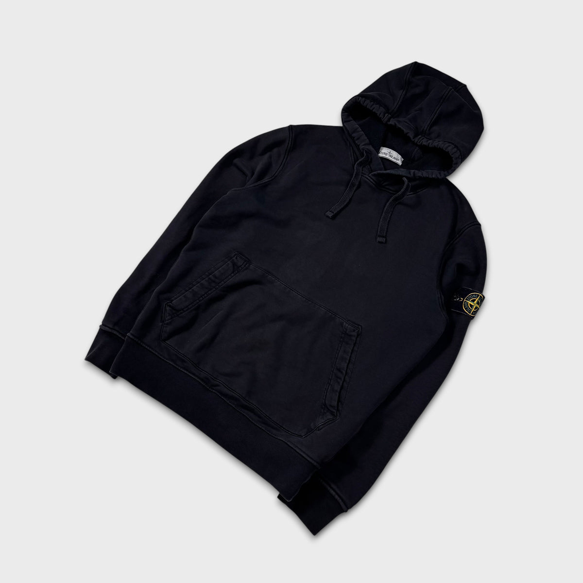 Stone Island Black Pullover Hoodie M