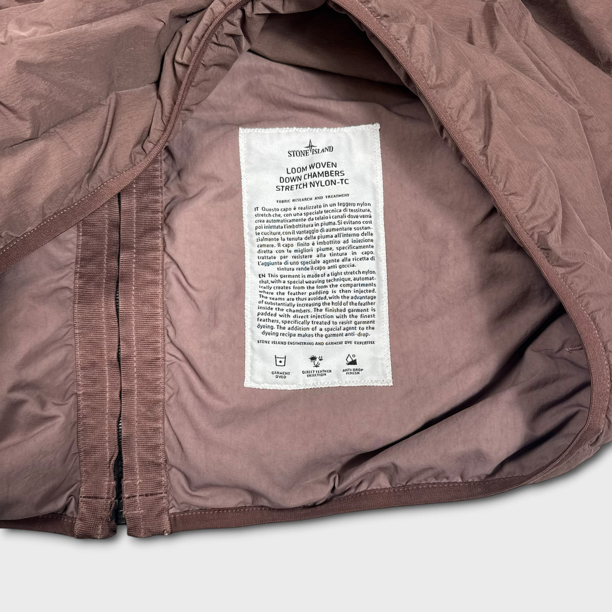 Stone Island Loom Woven Down Chambers Stretch Nylon-TC Jacket XXL