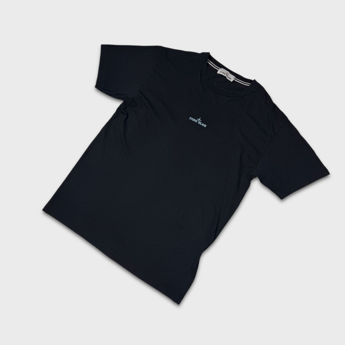 Stone Island Black Logo T-Shirt M