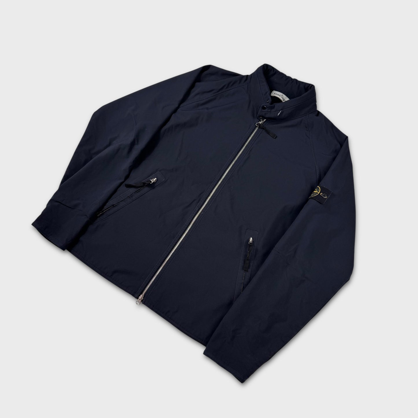 Stone Island Navy Light Soft Shell-R Jacket XXL
