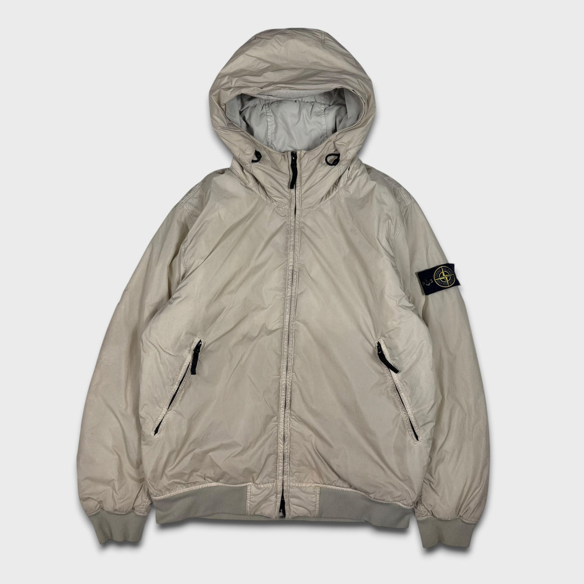 Stone Island Natural Garment Dyed Crinkle Reps W/ Primaloft Jacket L