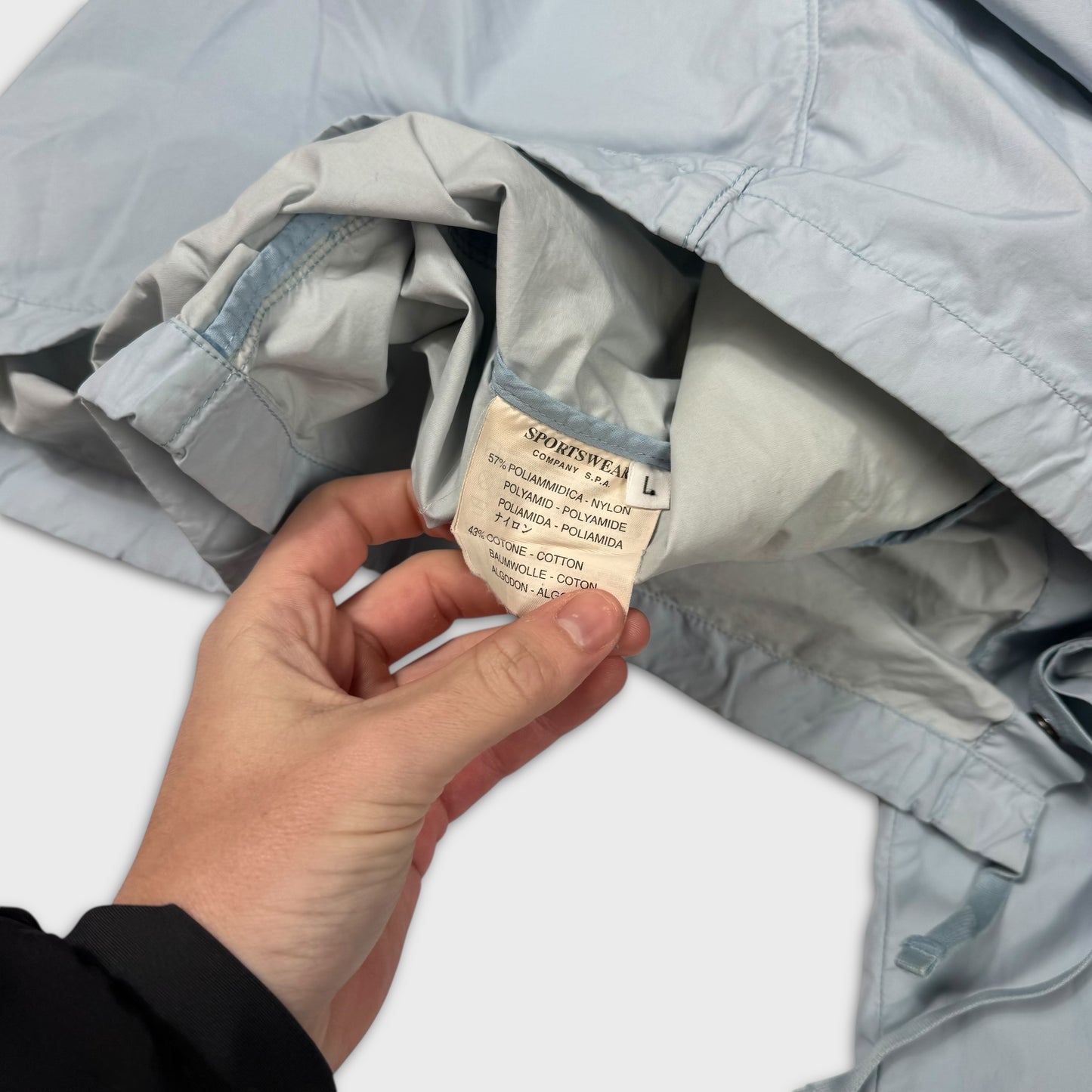 Stone Island 2000’s Baby Blue Coach Jacket L