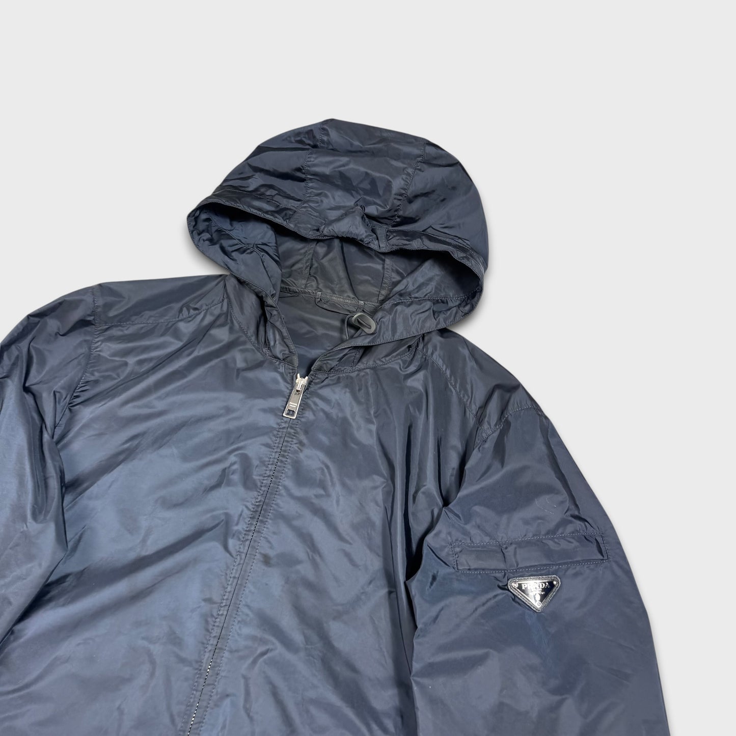 Prada Milano Navy Nylon WindbreakerJacket L