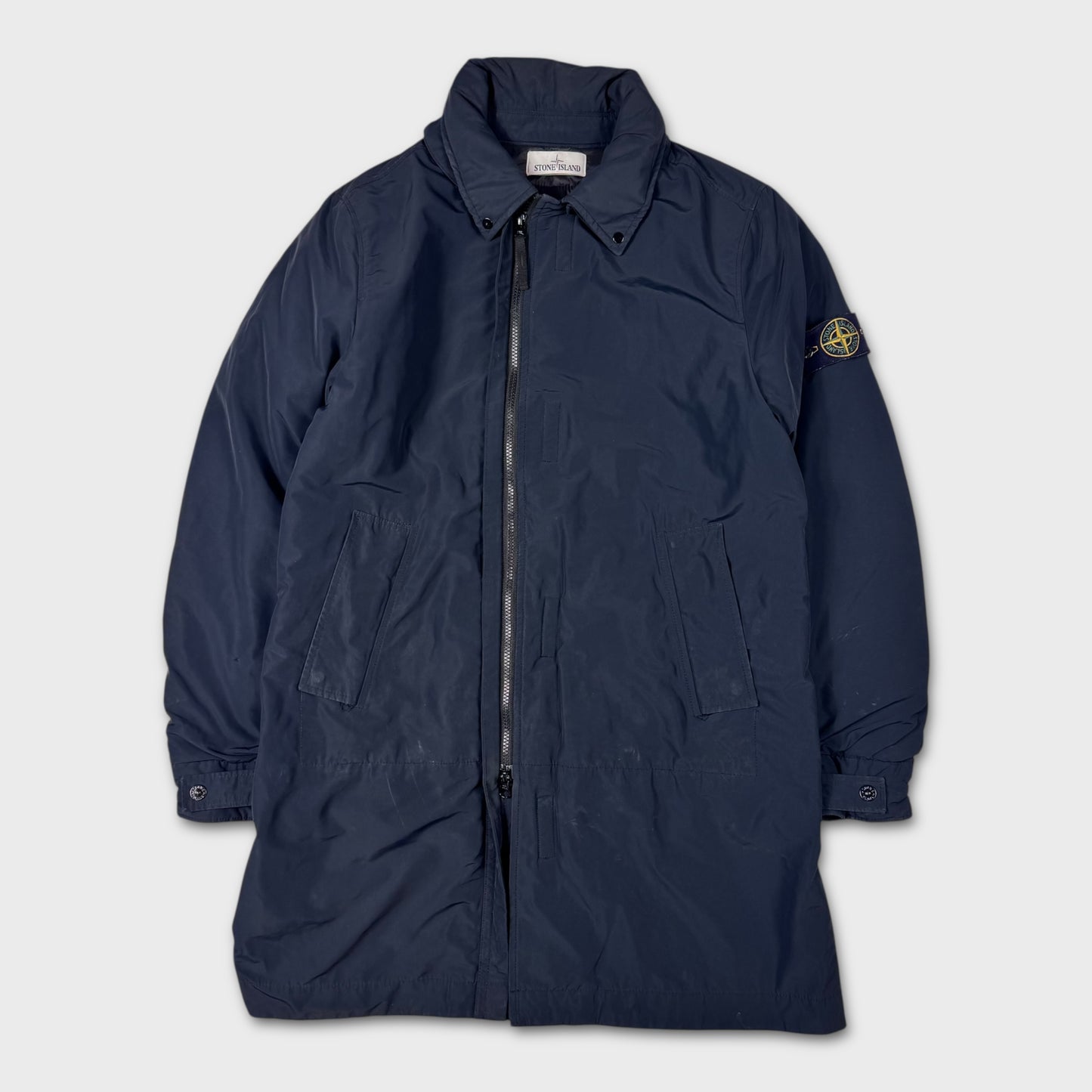 Stone Island Navy Micro Reps Primaloft Parka Jacket M