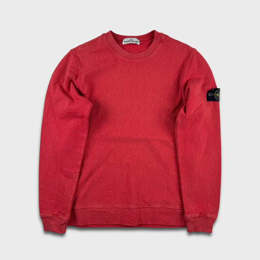 Stone Island Red Crewneck Sweatshirt S