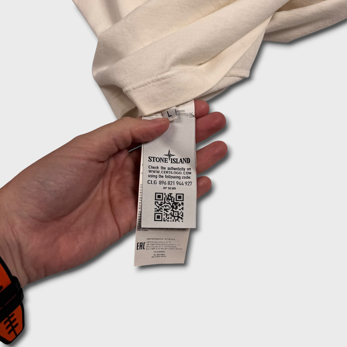 Stone Island Off-White Graphic T-Shirt L