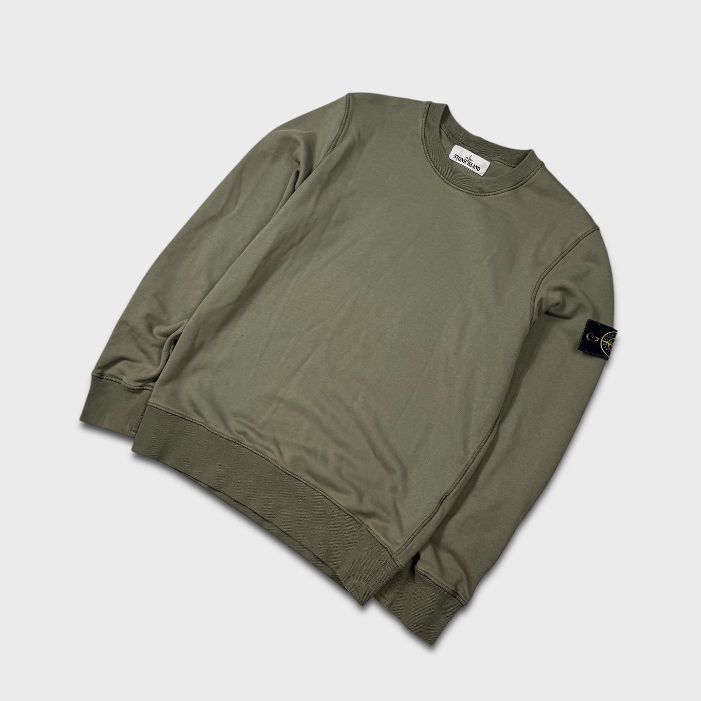 Stone Island Olive Green Crewneck M