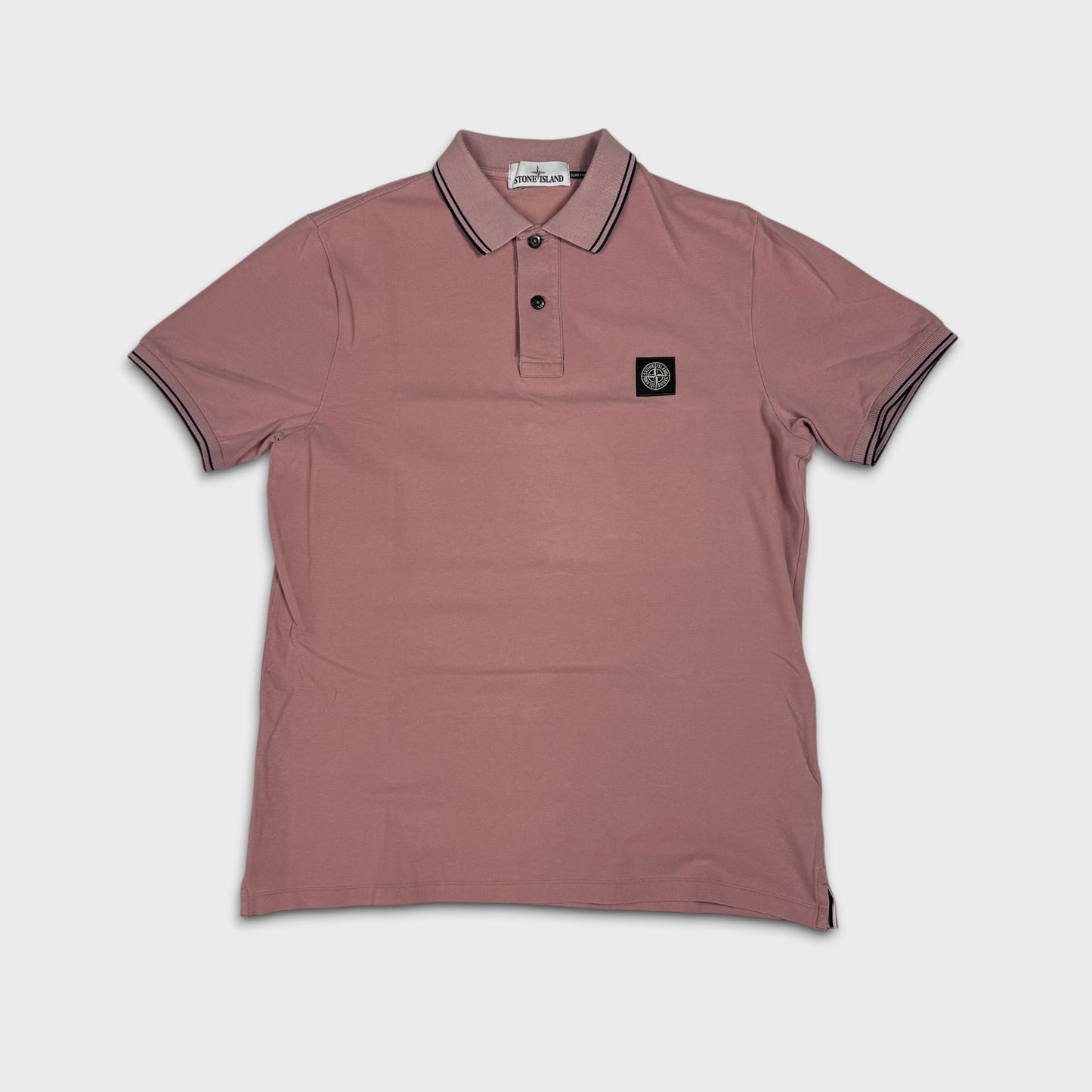 Stone Island Pink Polo Shirt L