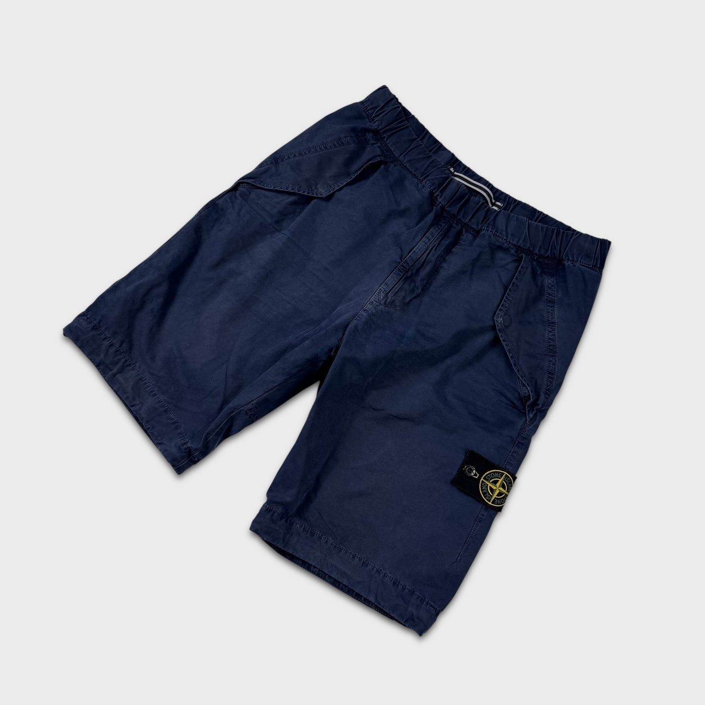 Stone Island Navy Cargo Shorts W30