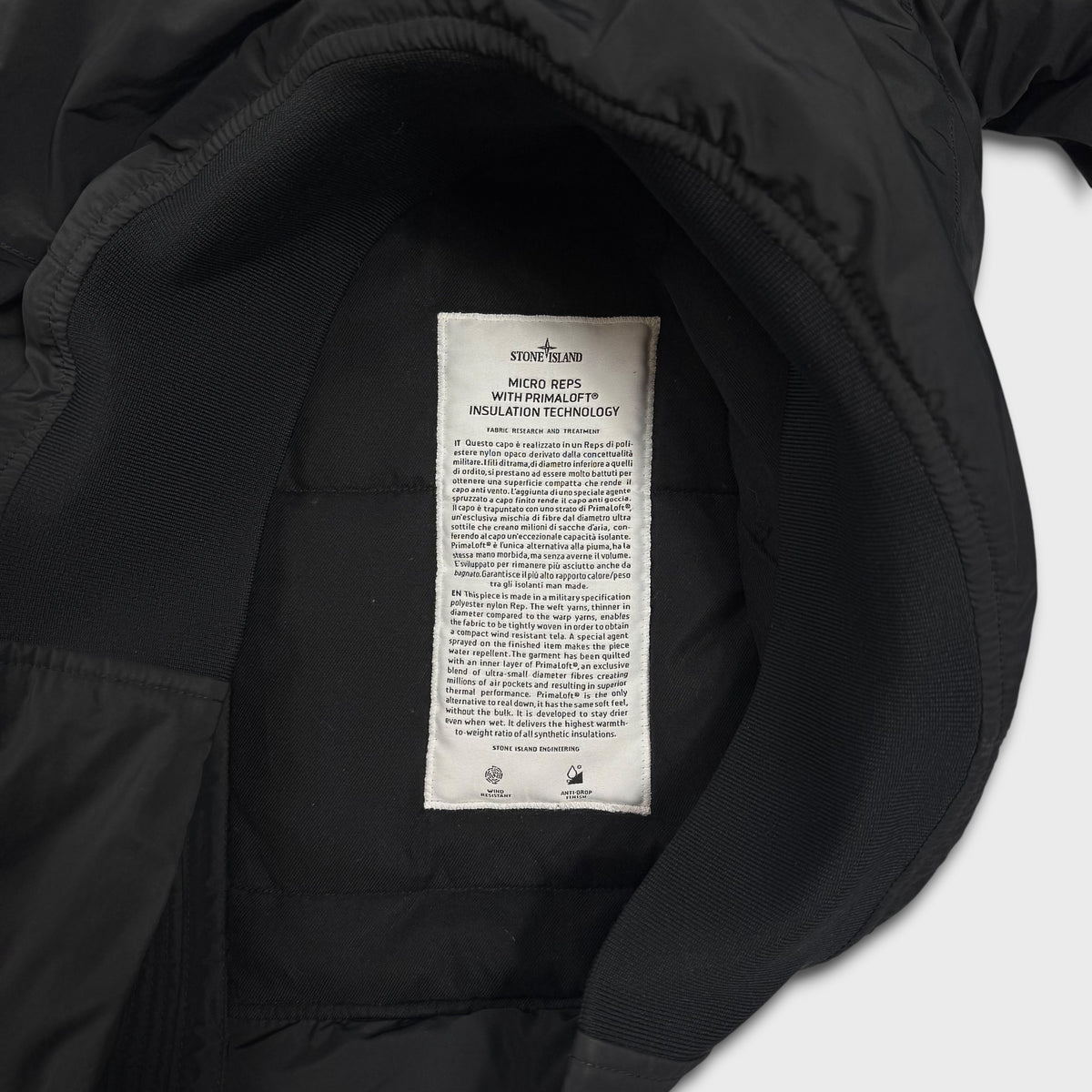 Stone Island Micro Reps Primaloft Insulation Puffer Jacket L