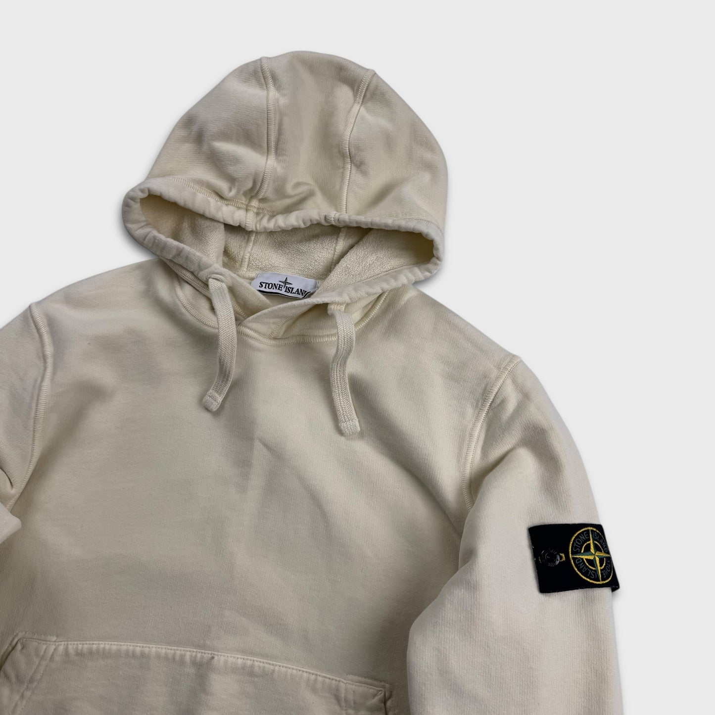 Stone Island Pale Yellow Hoodie S