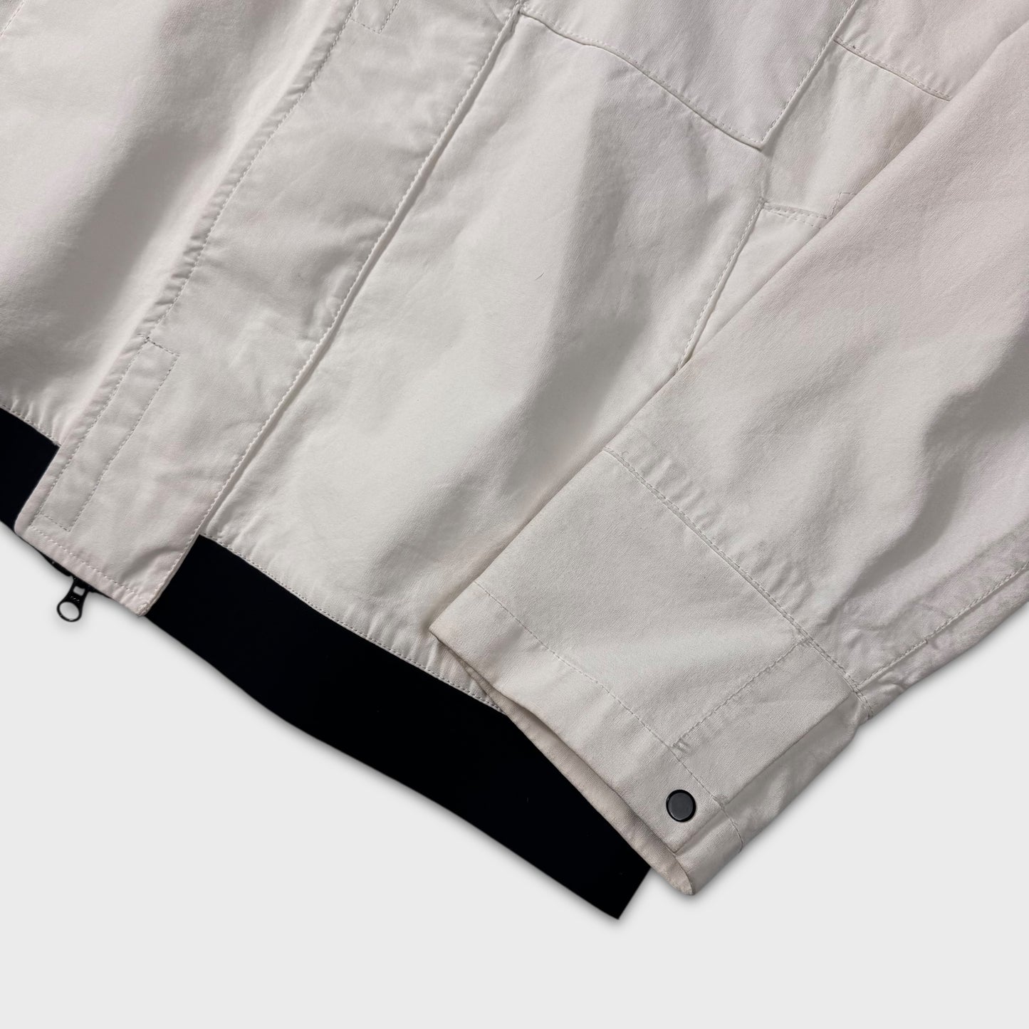 Stone Island White Tela Marina-R Glow Jacket L