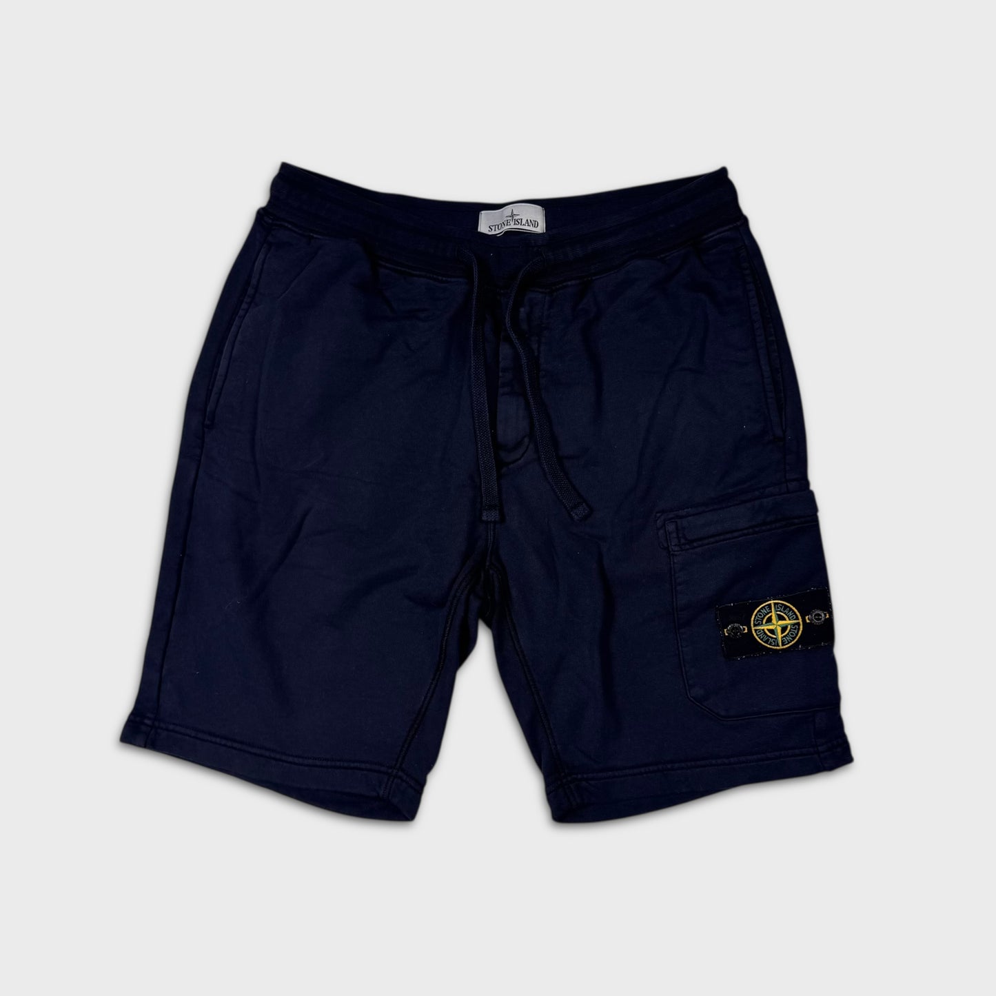 Stone Island Navy Cotton Shorts M