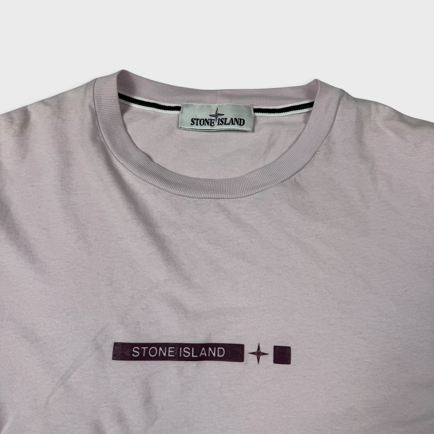 Stone Island Pink Logo T-Shirt M