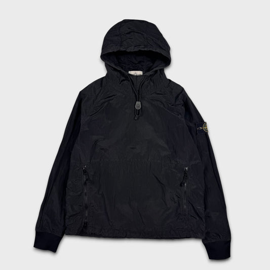 Stone Island Black Nylon Metal Pullover Smock Jacket L