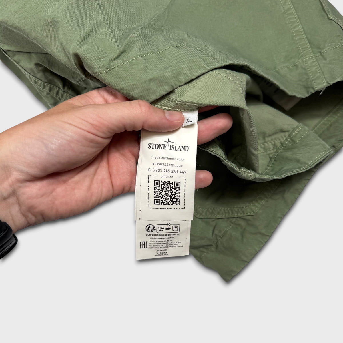 Stone Island Cupro Cotton Twill-TC Jacket XL