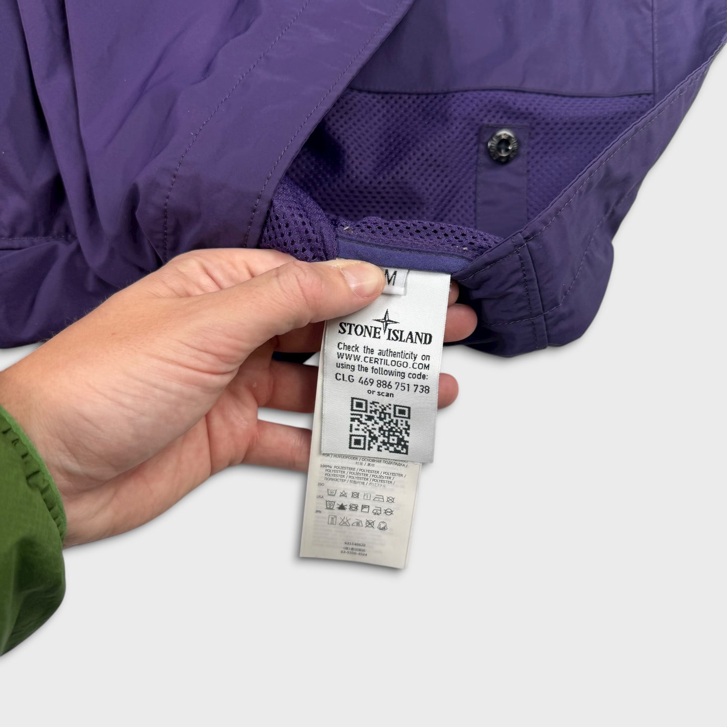Stone Island Purple Micro Reps Jacket M