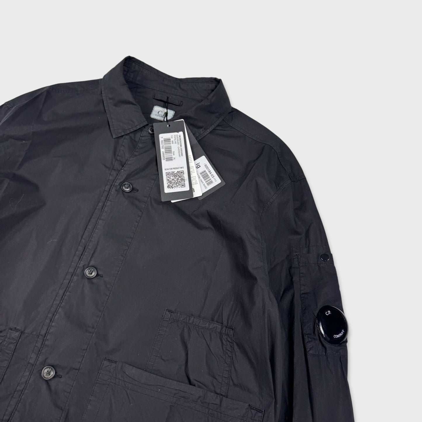 CP Company Tela Black Lens Overshirt BNWT XL
