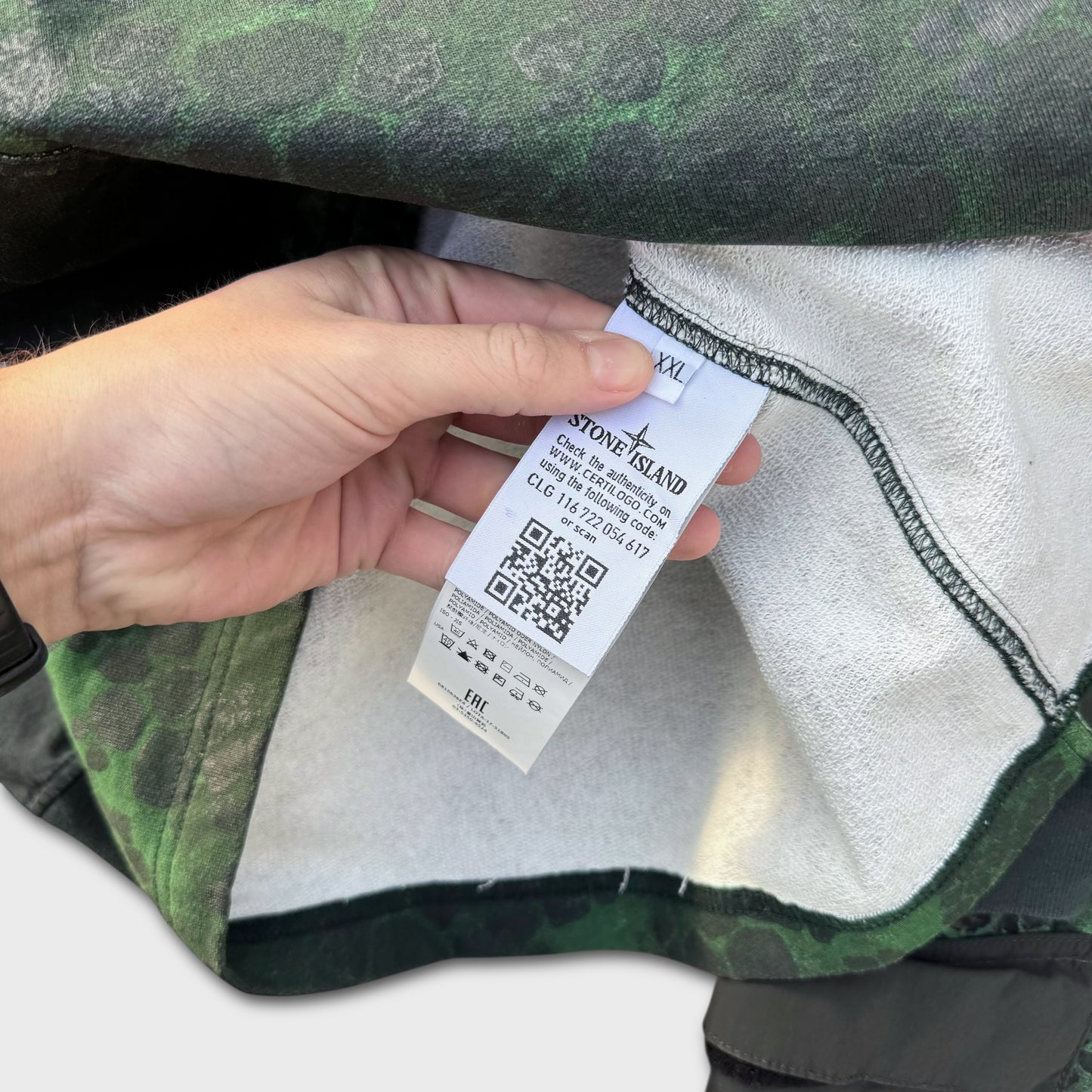 Stone Island Alligator Camo Crew + Shorts Set XXL / W36