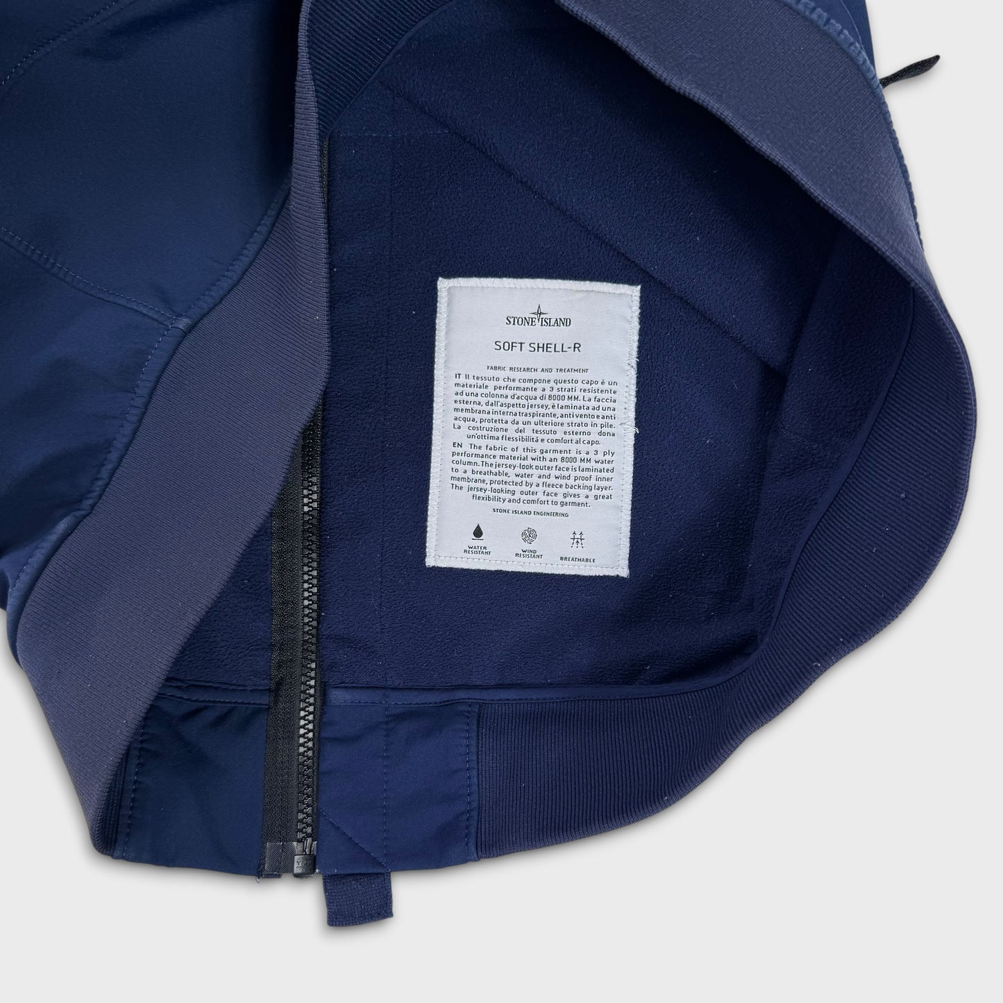 Stone Island Blue Soft Shell Jacket M