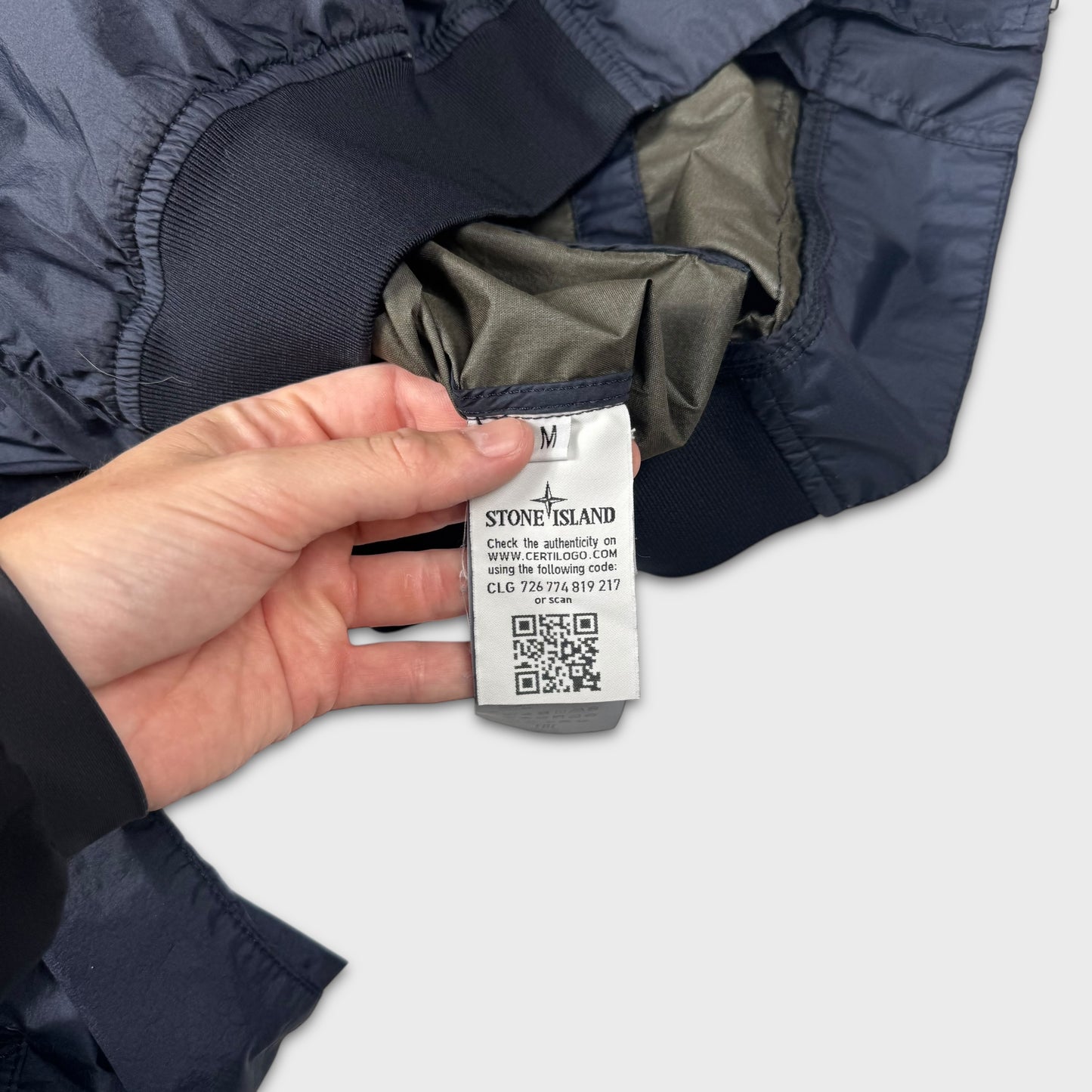 Stone Island Navy Membrana 3L TC Jacket M