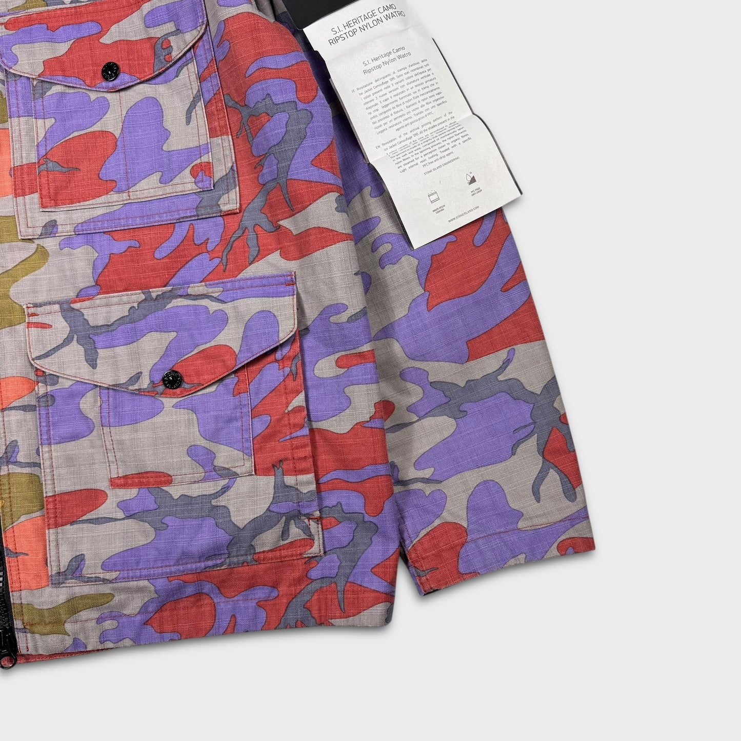 Stone Island Heritage Camo Nylon Ripstop Watro Jacket BNWT XL