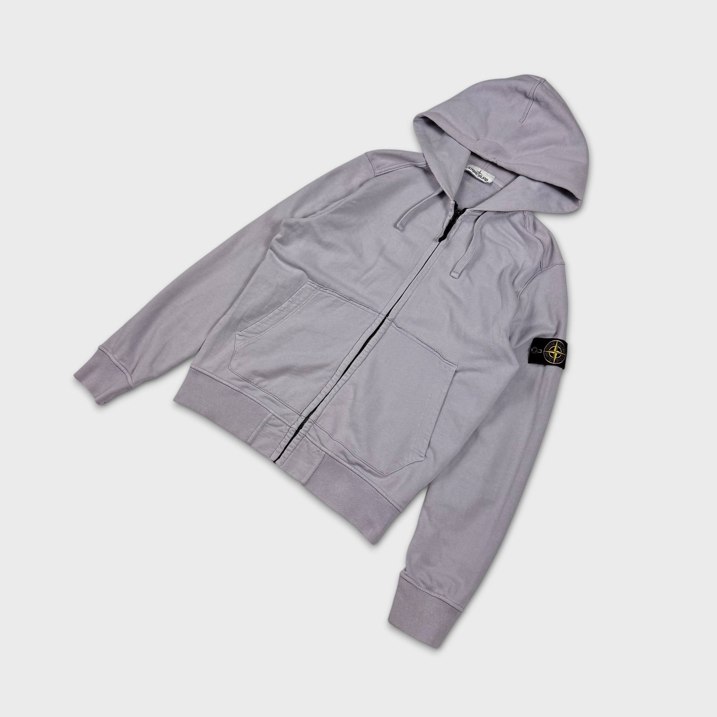 Stone Island Lavender Full Zip Hoodie L