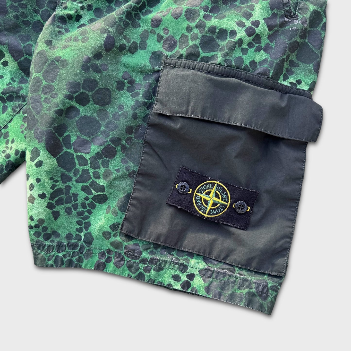 Stone Island Alligator Camo Crew + Shorts Set XXL / W36