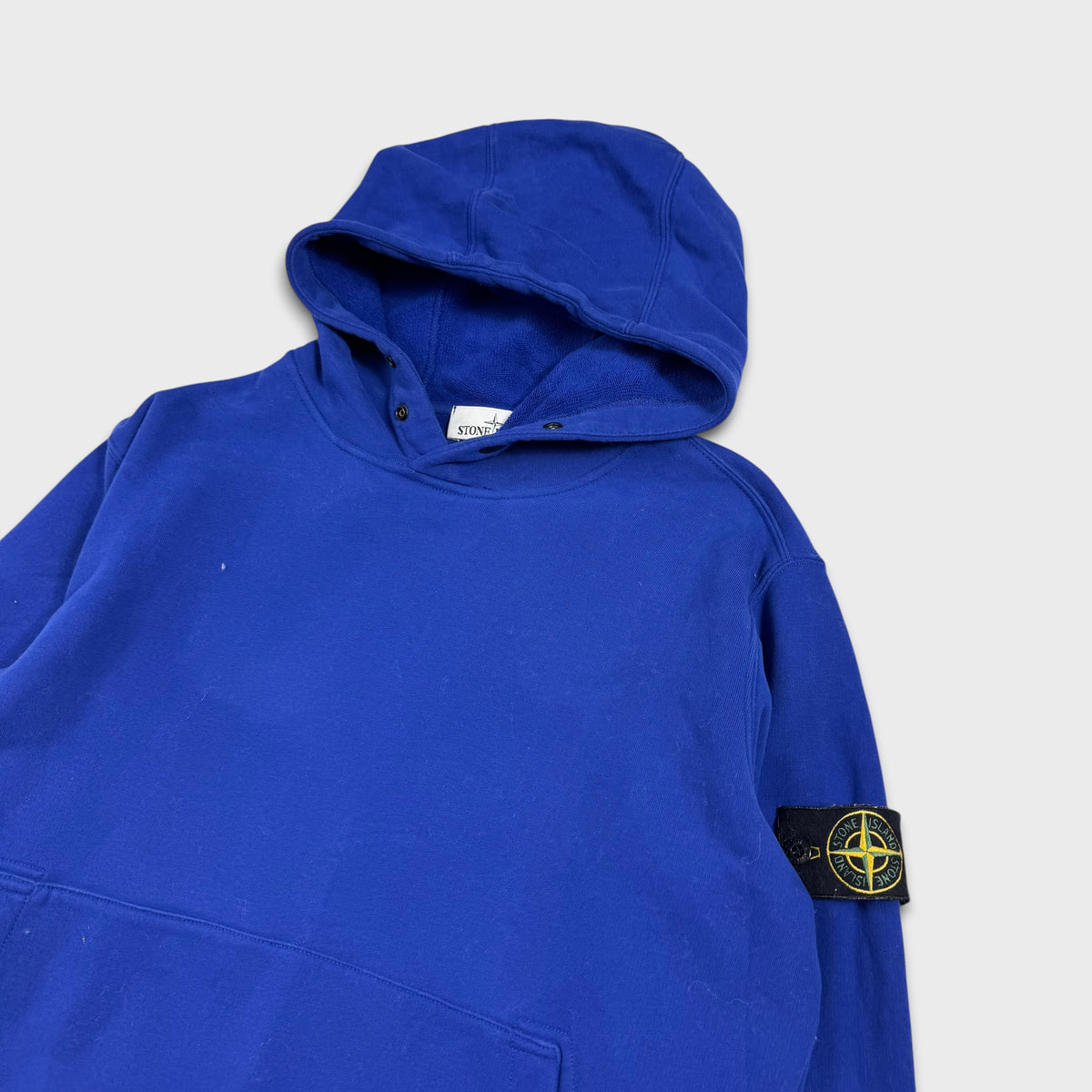 Stone Island Royal Blue Pullover Hoodie M