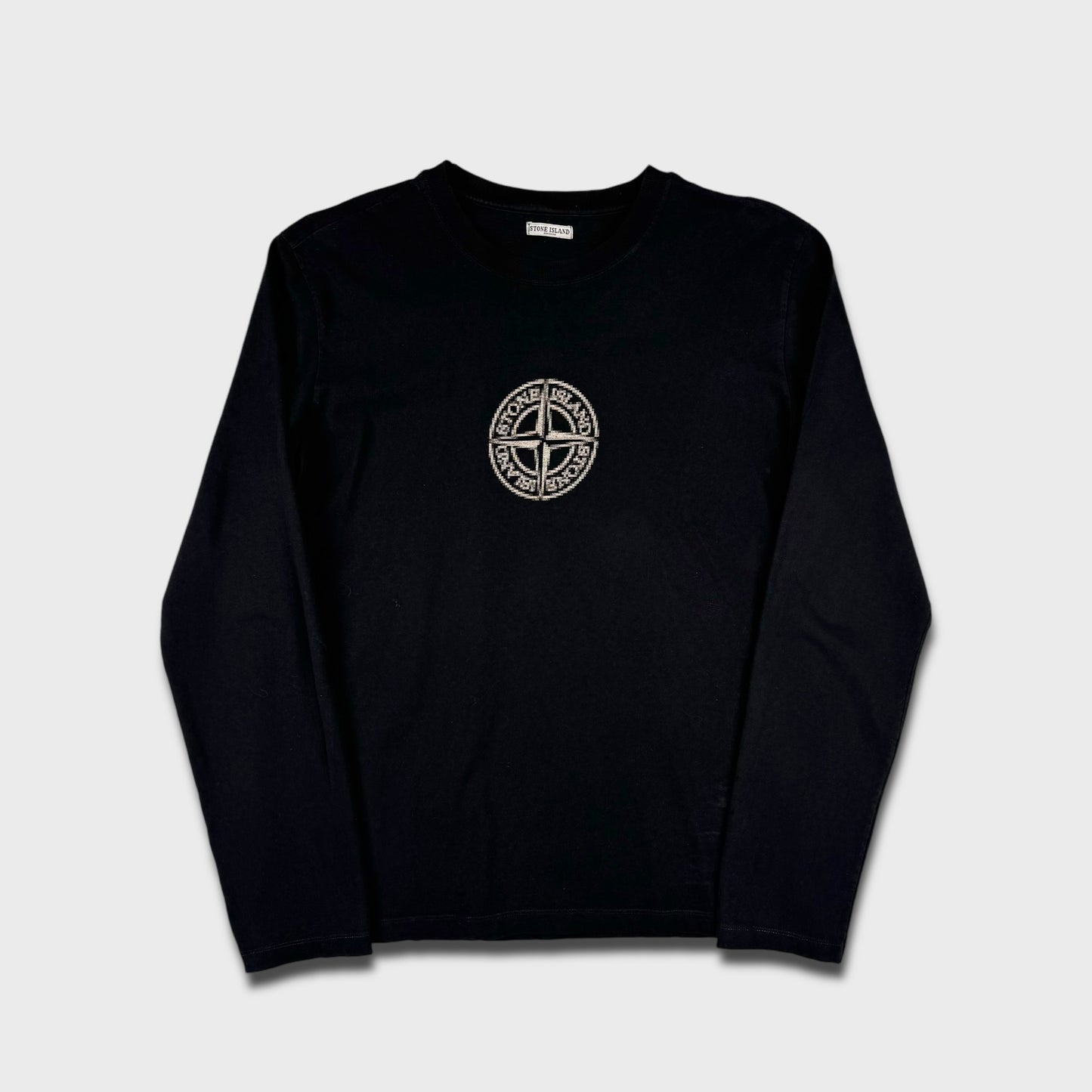 Stone Island Blur Logo Compass Longsleeve T-Shirt M