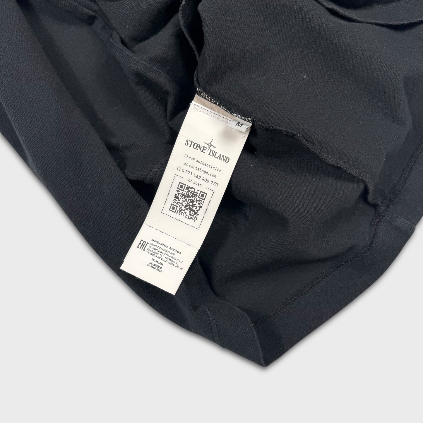 Stone Island Black Compass Graphic T-Shirt M