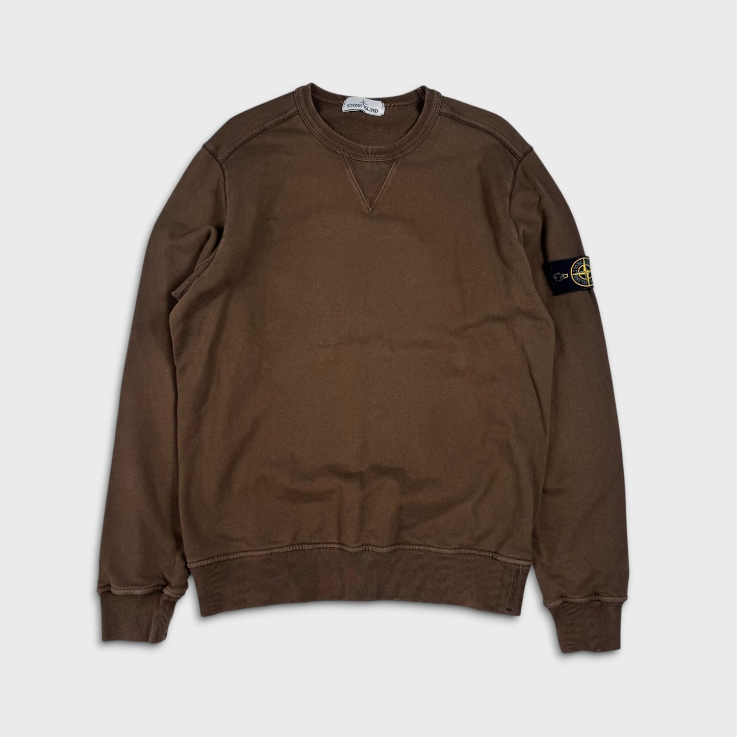 Stone Island Khaki Green Crewneck L