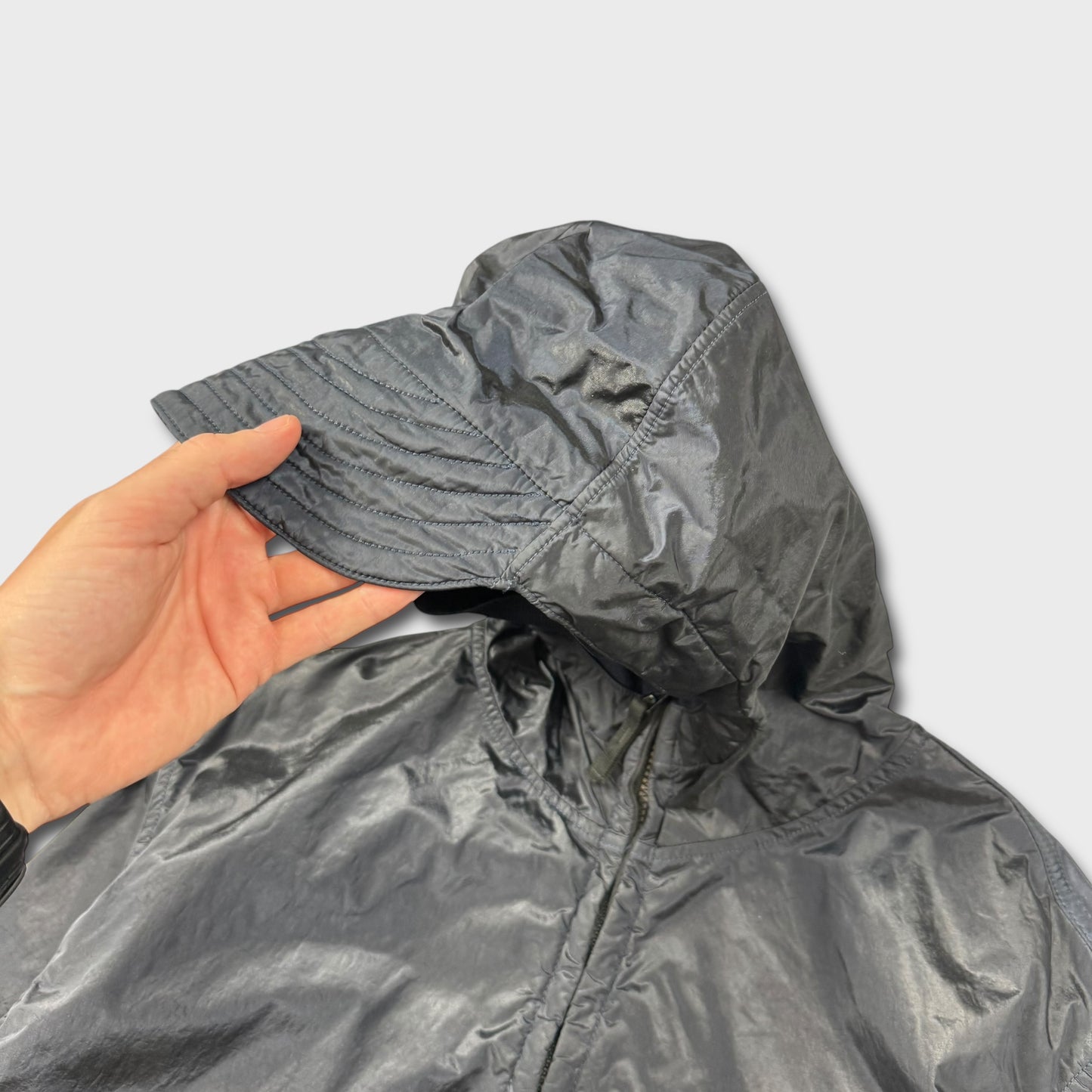 Stone Island 2008 Nylon Shimmer Flock Jacket XL