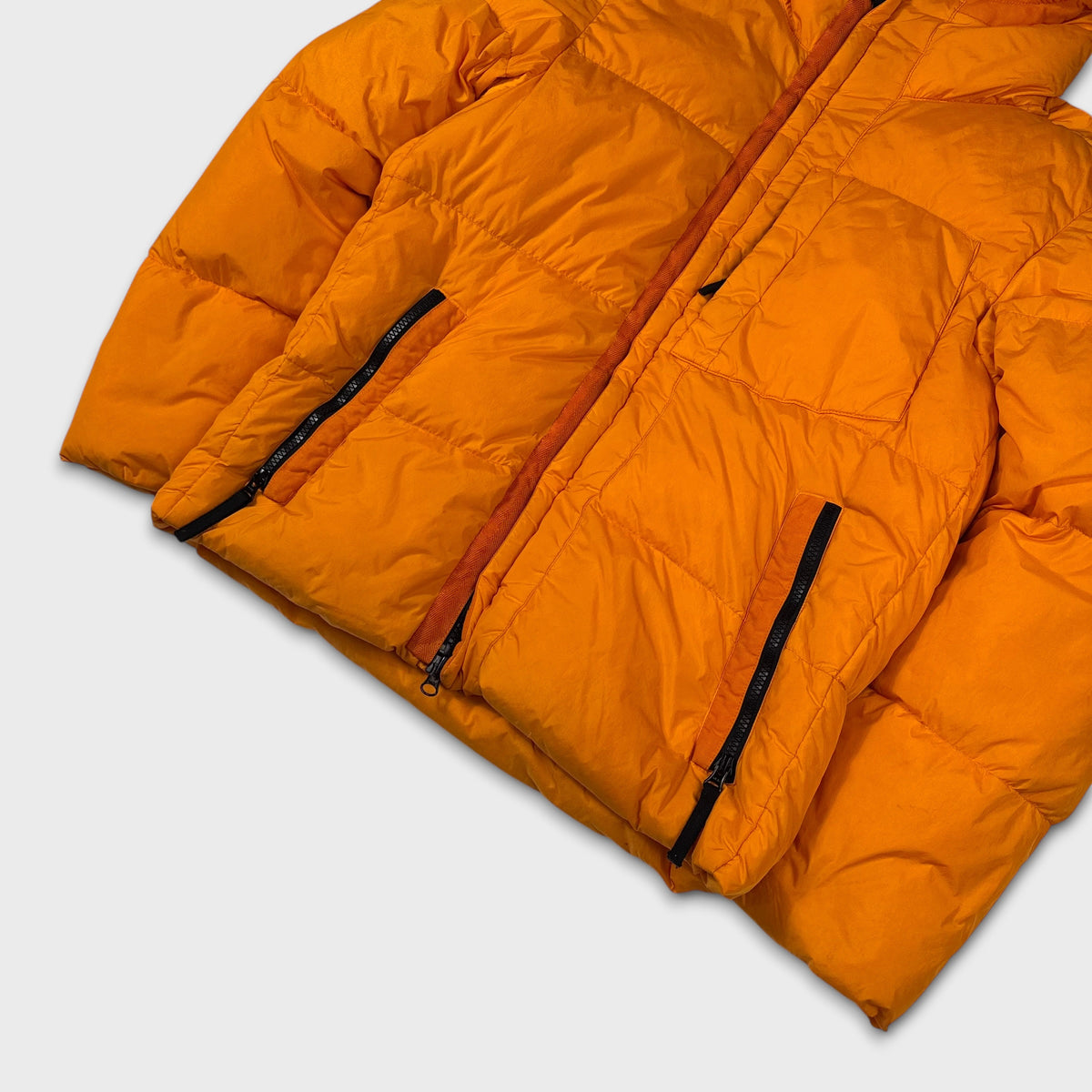 Stone Island Orange Crinkle Reps NY Down Puffer Jacket S