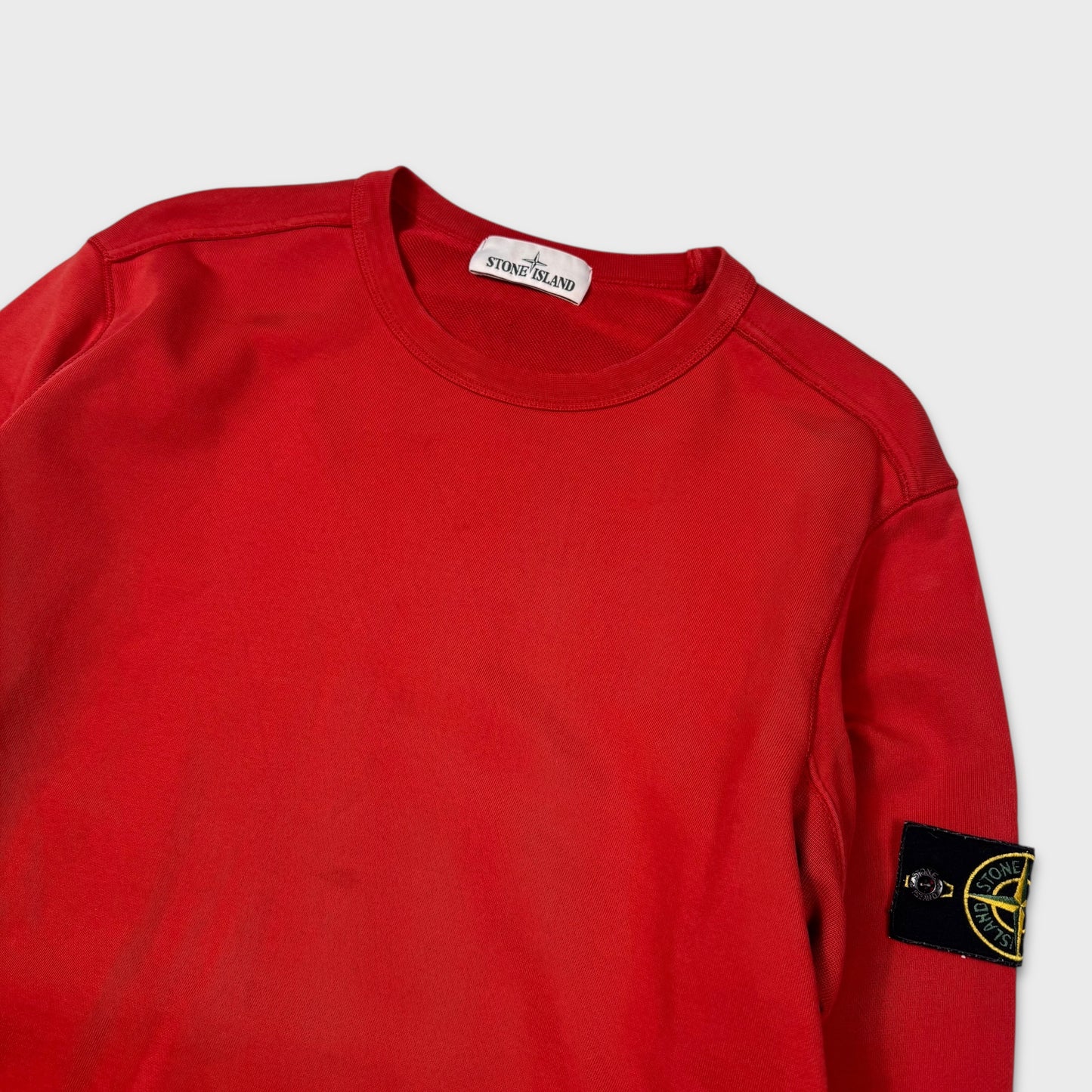 Stone Island Red Crewneck Sweatshirt M