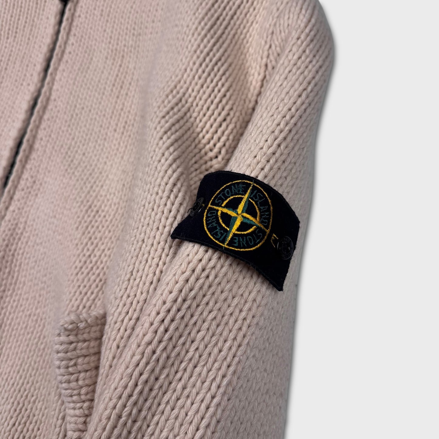 Stone Island AW2003 Heavyweight Dutch Rope Knit Liner Jacket XXL