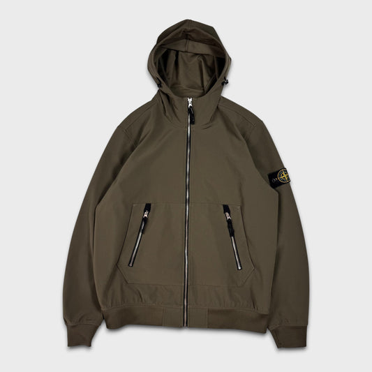 Stone Island Olive Light Soft Shell Jacket XL