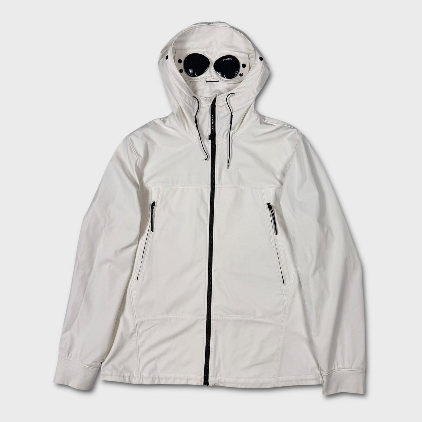 CP Company White Shell-R Goggle Jacket 3XL