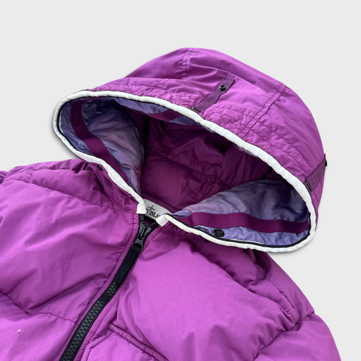 Stone Island Magenta Purple Naslan Light Watro Down-TC Jacket M