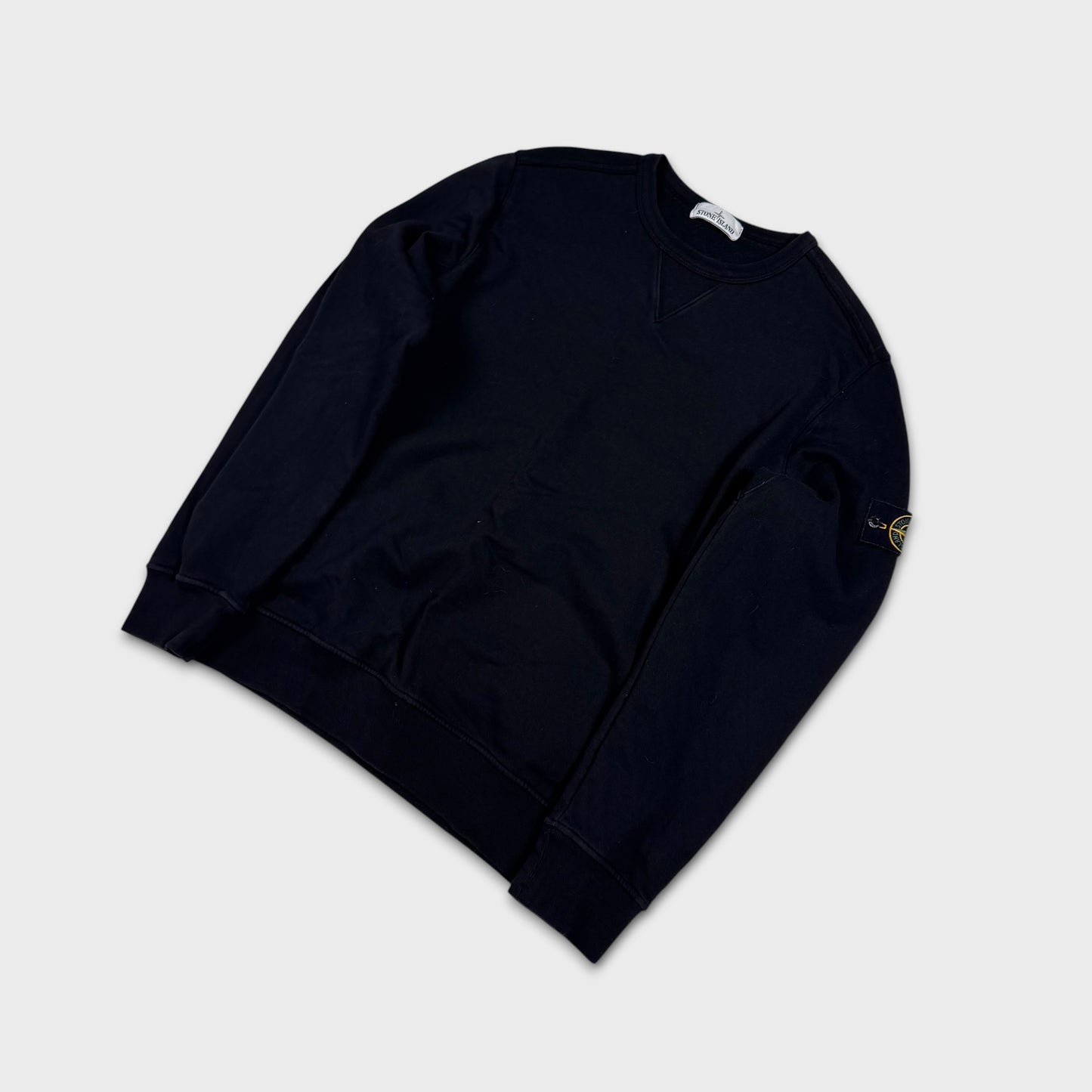 Stone Island Black Crewneck Sweatshirt XL