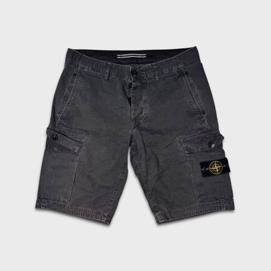 Stone Island Charcoal Cargo Shorts W32