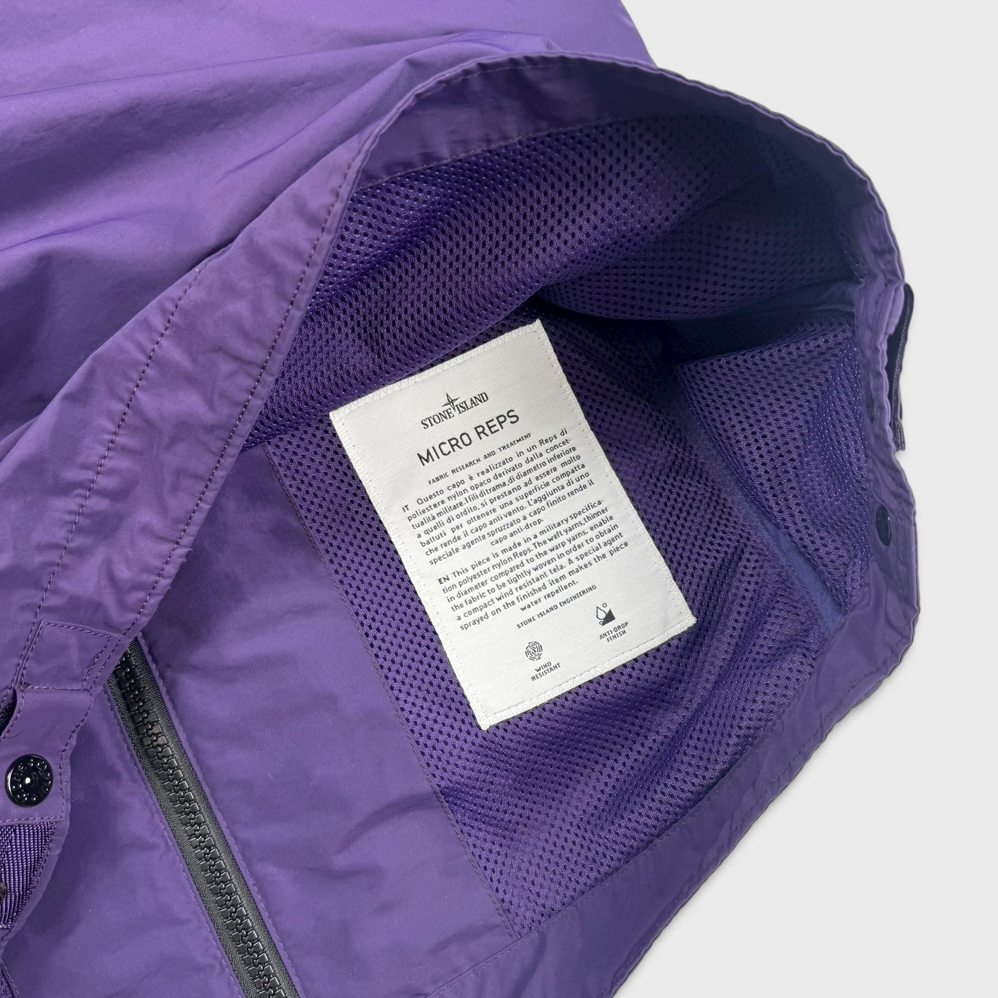 Stone Island Purple Micro Reps Jacket M