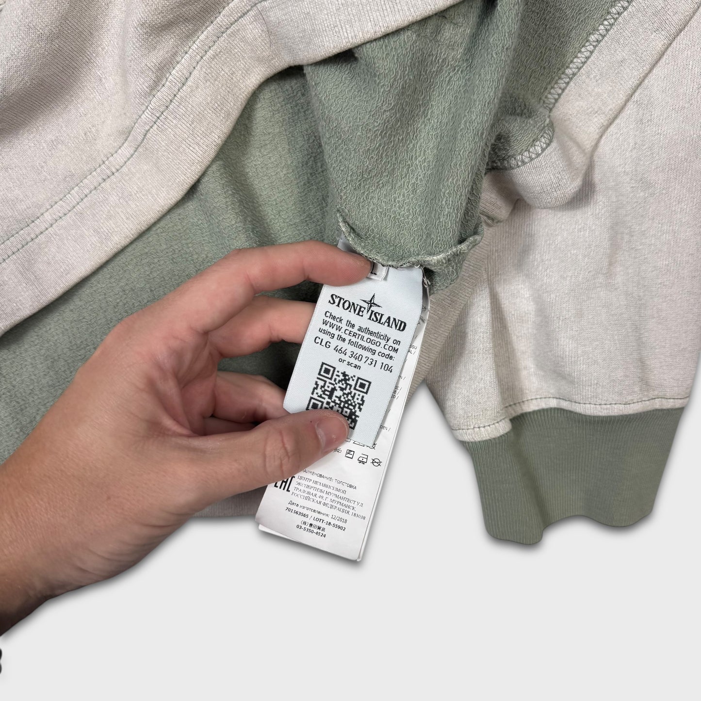 Stone Island Tela Placatta Crewneck L
